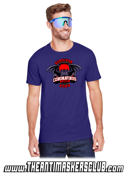 Survivor - Coronavirus Plandemic 2020 - Jerzees Adult Premium Blend Ring-Spun T-Shirt