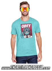 OBEY FAUCI - Jerzees Adult Premium Blend Ring-Spun T-Shirt
