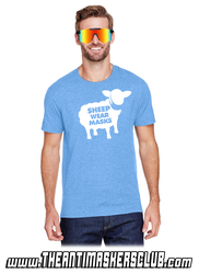 Sheep Wear Masks - Jerzees Adult Premium Blend Ring-Spun T-Shirt